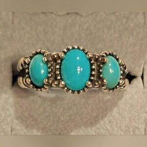 New American West Sleeping Beauty Turquoise sterling silver ring